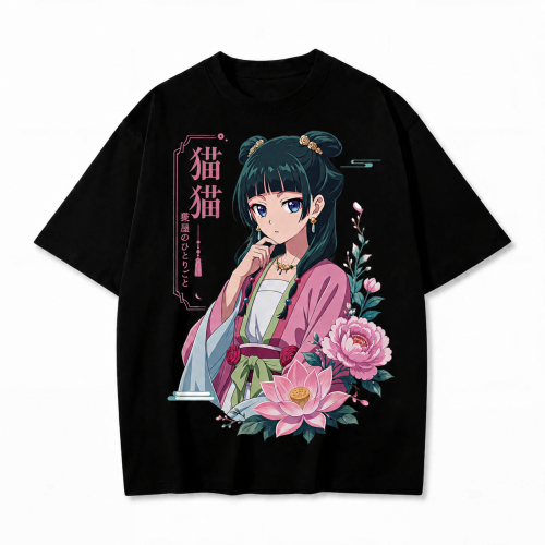 Koszulka T-shirt Kusuriya no Hitorigoto Maomao – czarna.png