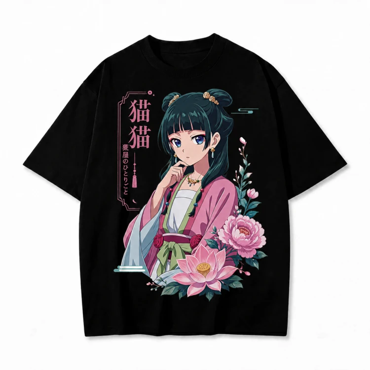 Koszulka T-shirt Kusuriya no Hitorigoto Maomao – czarna.png
