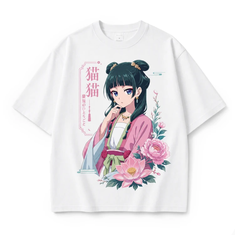 Koszulka T-shirt Kusuriya no Hitorigoto Maomao – biała
