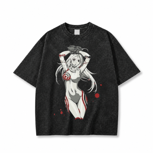Koszulka T-shirt Anime Deadman Wonderland czarna sprana