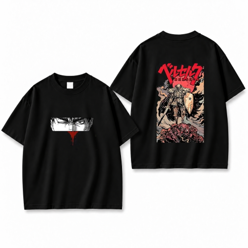 Koszulka Berserk – czarna, nadruk z przodu i z tyłu