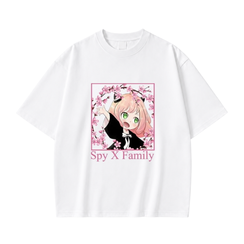 Koszulka T-shirt anime Spy x Family Anya Forger - biała