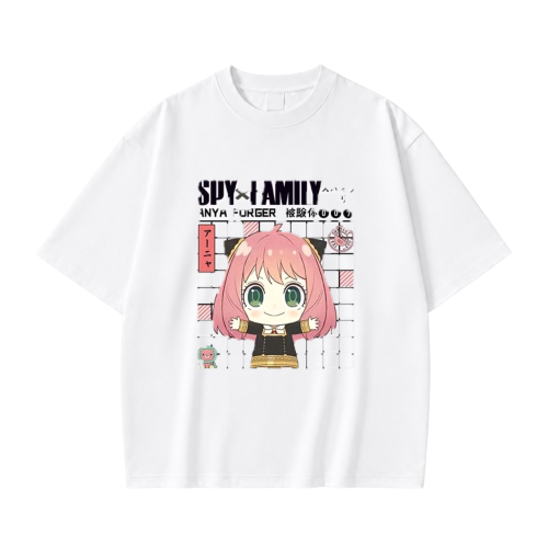 Koszulka T-shirt anime Spy x Family Anya Forger - biała
